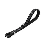 PetBonus Heavy Duty Short Dog Leash, Nylon Traffic Leash with Quick Release Clip, Comfortable Padded Handle, Reflective Training Lead for Medium Large Dogs