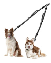 Double Dog Leash Coupler, No Tangle Reflective Detachable Leash Splitter for Walking, Length Adjustable Two Dog Training Leash Attachment for Dogs