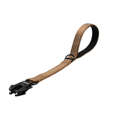 PetBonus Heavy Duty Short Dog Leash, Nylon Traffic Leash with Quick Release Clip, Comfortable Padded Handle, Reflective Training Lead for Medium Large Dogs
