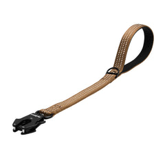 PetBonus Heavy Duty Short Dog Leash, Nylon Traffic Leash with Quick Release Clip, Comfortable Padded Handle, Reflective Training Lead for Medium Large Dogs