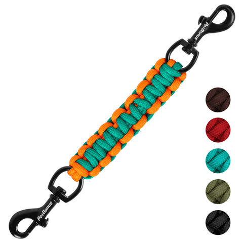 PetBonus Dog Collar Companion, Handmade Backup Safety Strap Clip for Dog Harness, Prong Collar, Pinch Collar, Double Ended Clasp Leash Connector