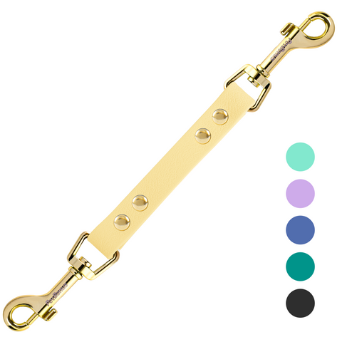 PetBonus Dog Collar Safety Clip, Waterproof Backup Safety Strap for Dog Harness to Prong Collar, Odor Proof Double Ended Clasp Leash Connector for Training Walking