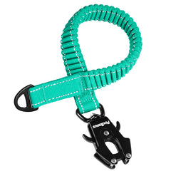 PetBonus Bungee Dog Leash Extension, 18" Shock Absorbing Lead Extender, Heavy Duty Medium Large Dog Leash Attachment, Reflective Nylon Lead Extender for Walking, Running, Biking