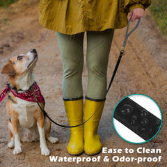 PetBonus No Tangle Waterproof Dog Leash, 5 FT Odor Proof Walking Training Lead, Non-Slip and Easy to Clean Puppy leashes for Small Medium Breeds Dogs