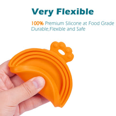 Silicone Pet Can Lids, Dog Cat Food Can Cover, Universal Size Can Tops, 1 fit 3 Standard Size Food Cans, BPA Free Dishwasher Safe