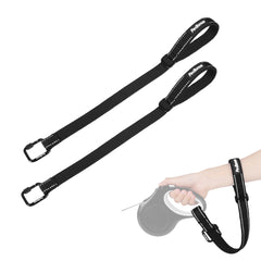 PetBonus Dog Leash Wrist Strap, Safety Strap for Retractable Leash, Lockable Reflective Short Dog Lead with Adjustable Soft Padded Handle for Walking, Extra Layer Security for Pet Stroller