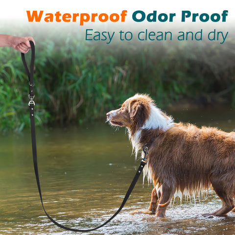 PetBonus Waterproof Dog Leash, 5 FT Odor Proof Walking Training Lead, No Tangle and Easy to Clean Puppy leashes for Small Medium Breeds Dogs