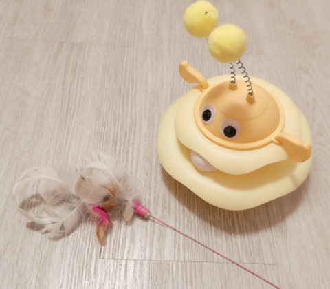 Dokote Cat Toy Set – Interactive Wobble Tumbler + Track Ball + Swing Ball, Self-Play Puzzle Toy for Kittens & Adult Cats, Colorful Anti-Boredom Toy (Random Color)