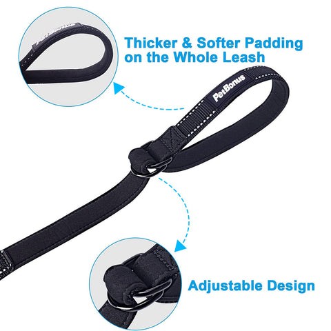 Safety Wrist Strap for Retractable Dog Leash, Reflective Design and Adjustable Soft Padded Handle, Extra Layer Security for Pet Stroller Safety Wrist Strap