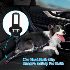 Double Dog Leash Coupler, No Tangle Reflective Detachable Leash Splitter for Walking, Length Adjustable Two Dog Training Leash Attachment for Dogs
