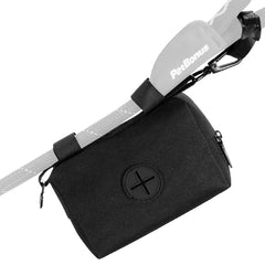 PetBonus Dog Poop Bag Holder, Portable Pet Waste Bag Dispenser, 2 Pouches for Treats and Walking Accessories, Fit All Leashes, Includes 1 Roll of Dog Poop Bags