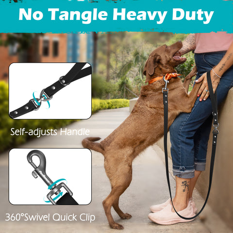 PetBonus Waterproof Dog Leash, 5 FT Odor Proof Walking Training Lead, No Tangle and Easy to Clean Puppy leashes for Small Medium Breeds Dogs