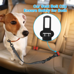 Double Dog Leash Coupler, No Tangle Reflective Detachable Leash Splitter for Walking, Length Adjustable Two Dog Training Leash Attachment for Dogs