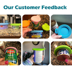 Silicone Pet Can Lids, Dog Cat Food Can Cover, Universal Size Can Tops, 1 fit 3 Standard Size Food Cans, BPA Free Dishwasher Safe
